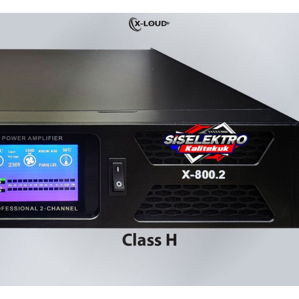 power amplifier xloud x8002 class h power xloud x-800.2