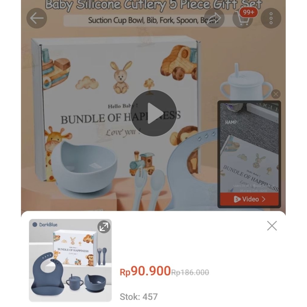 PREELOVE- Alat makan bayi silicon|alat makan bayi|mangkuk bayi| sendok bayi| peralatan mpasi bayi