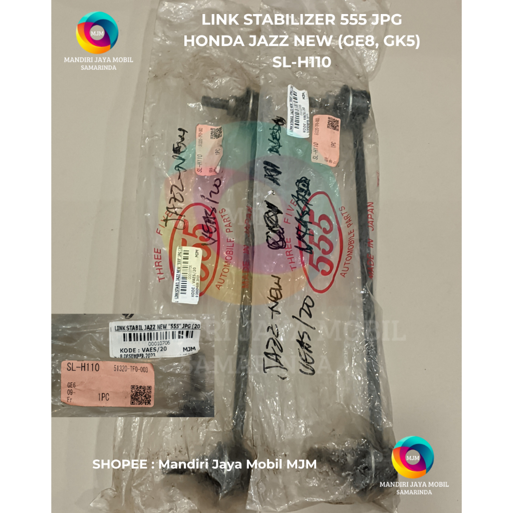 LINK STABILIZER SET HONDA JAZZ NEW 555 JPG | SL-H110