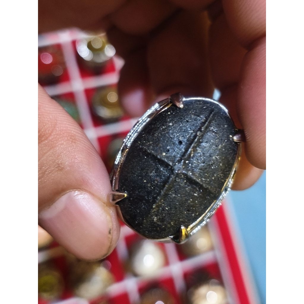 Cincin Batu Akik Badar Besi Tapak Jalak