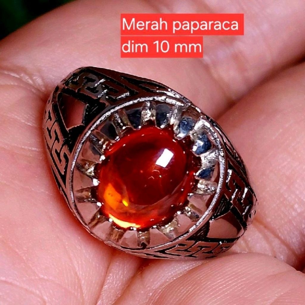 Cincin batu akik merah paparacha cincin batu akik pria wanita