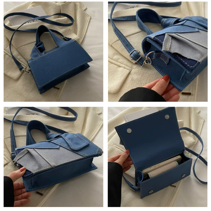 PREORDER Import Tas fashion denim dari taobao. (Ongkir taobao bisa campur/mix dengan produk lain)