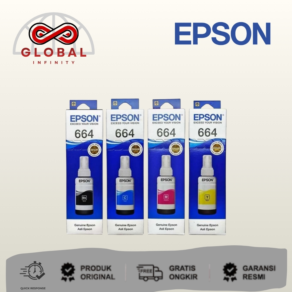 Epson Tinta 664 T664 Original Printer L120 L210 L310 L360