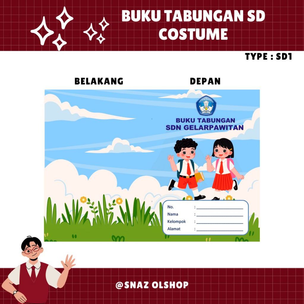 BUKU TABUNGAN SD/MI 2026 CUSTOM
