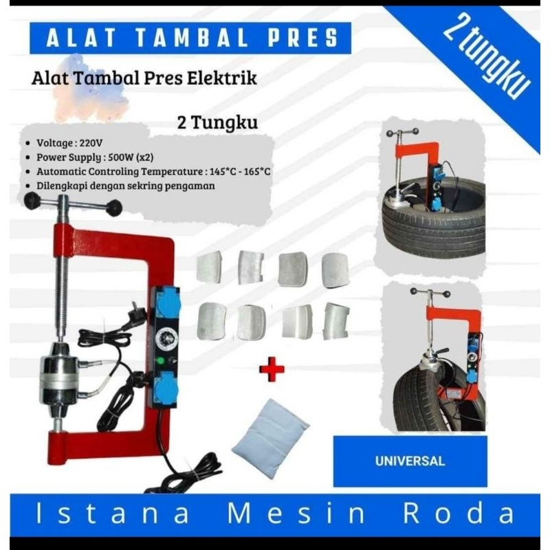 Alat Tambal Listrik otomatis alat tungku press alat tambal ban