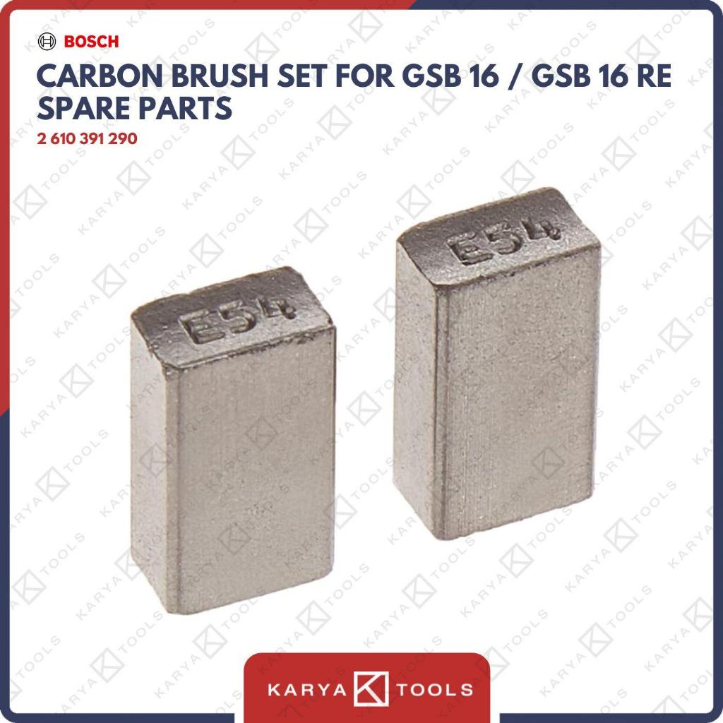 Bosch Carbon Brush Set For GSB 16 / GSB 16 RE Original Bosch (290)