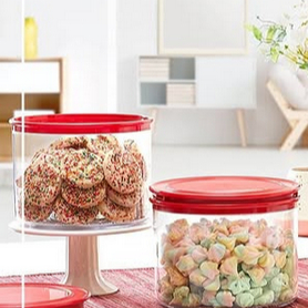 TUPPERWARE JOLLY KEEPER CANISTER / TUPPERWARE TEMPAT KUE/SNACK