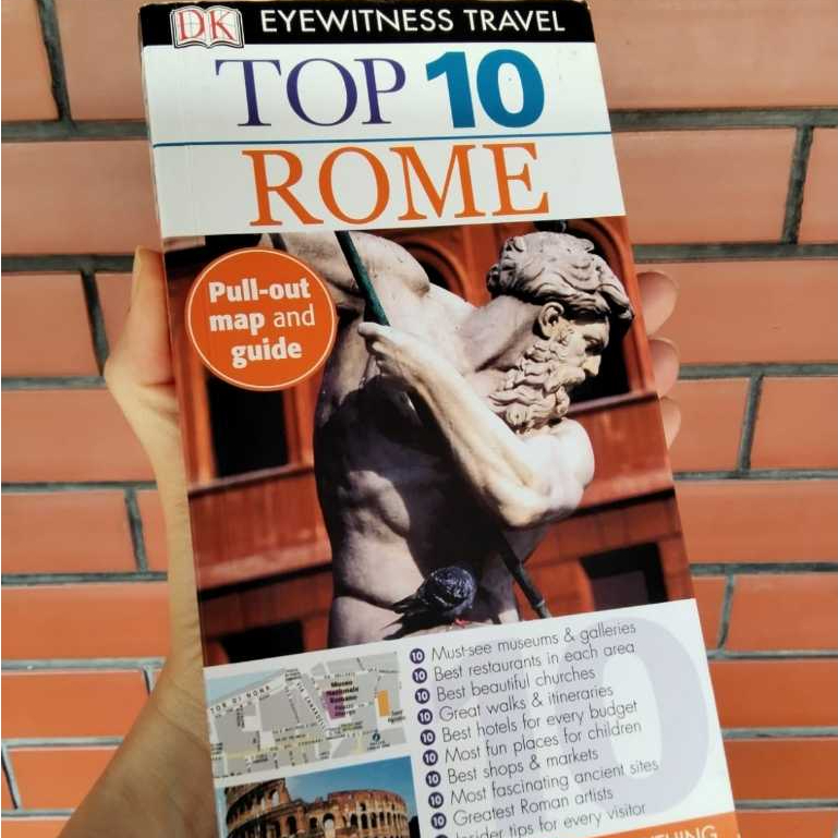DK Eyewitness Travel Top 10 Rome Buku Non Fiction Wisata Bahasa Inggris Preloved