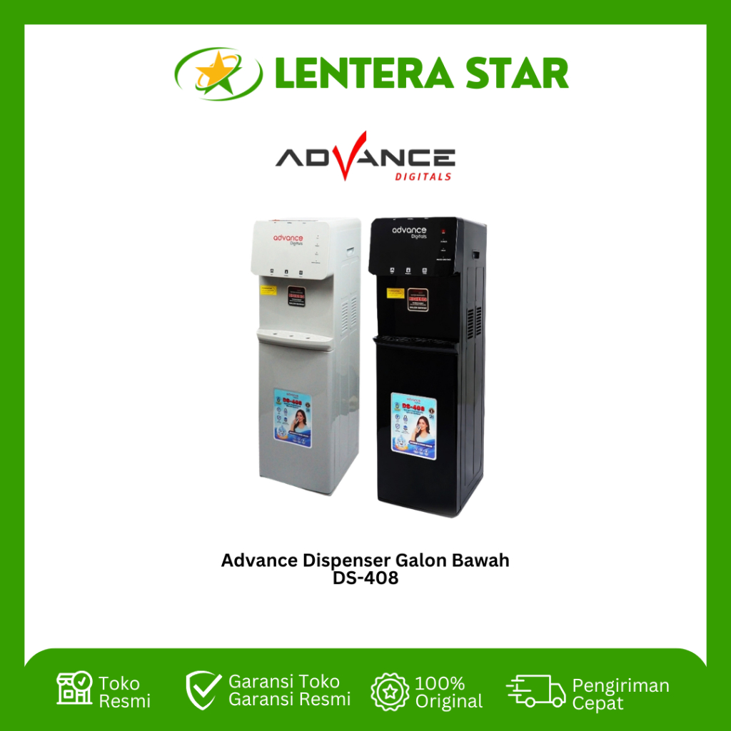 ADVANCE Dispenser Air Galon Bawah DS-408 Fungsi 3 in 1