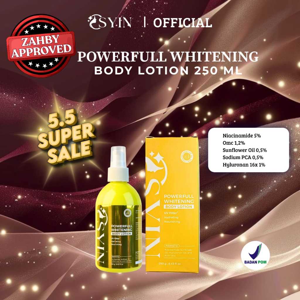 POWERFULL WHITENING Body Lotion 250ml Osyin Glow