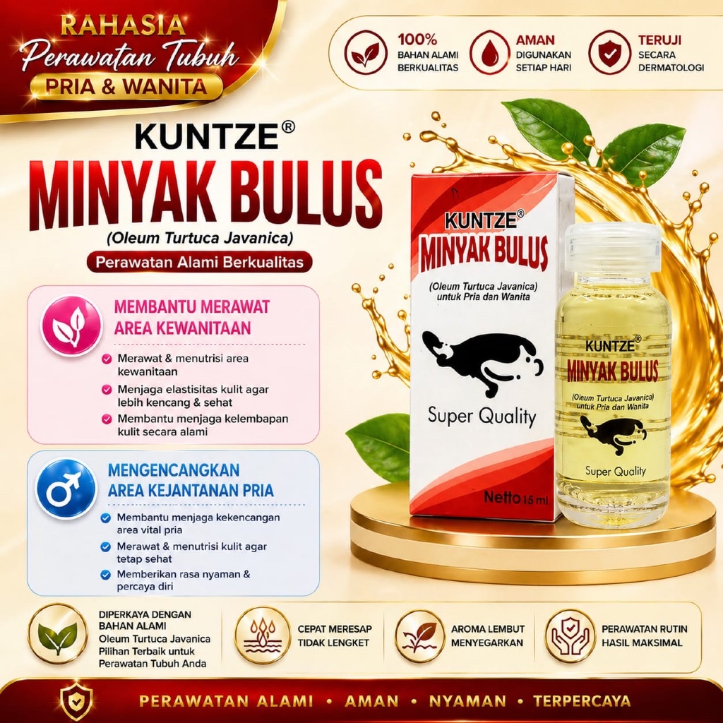 [PRIVASI] PEMBESAR PAYUDARA KUNTZE MINYAK BULUS PENGENCANG PAYUDARA MINYAK BULUS KUNTZE BPOM