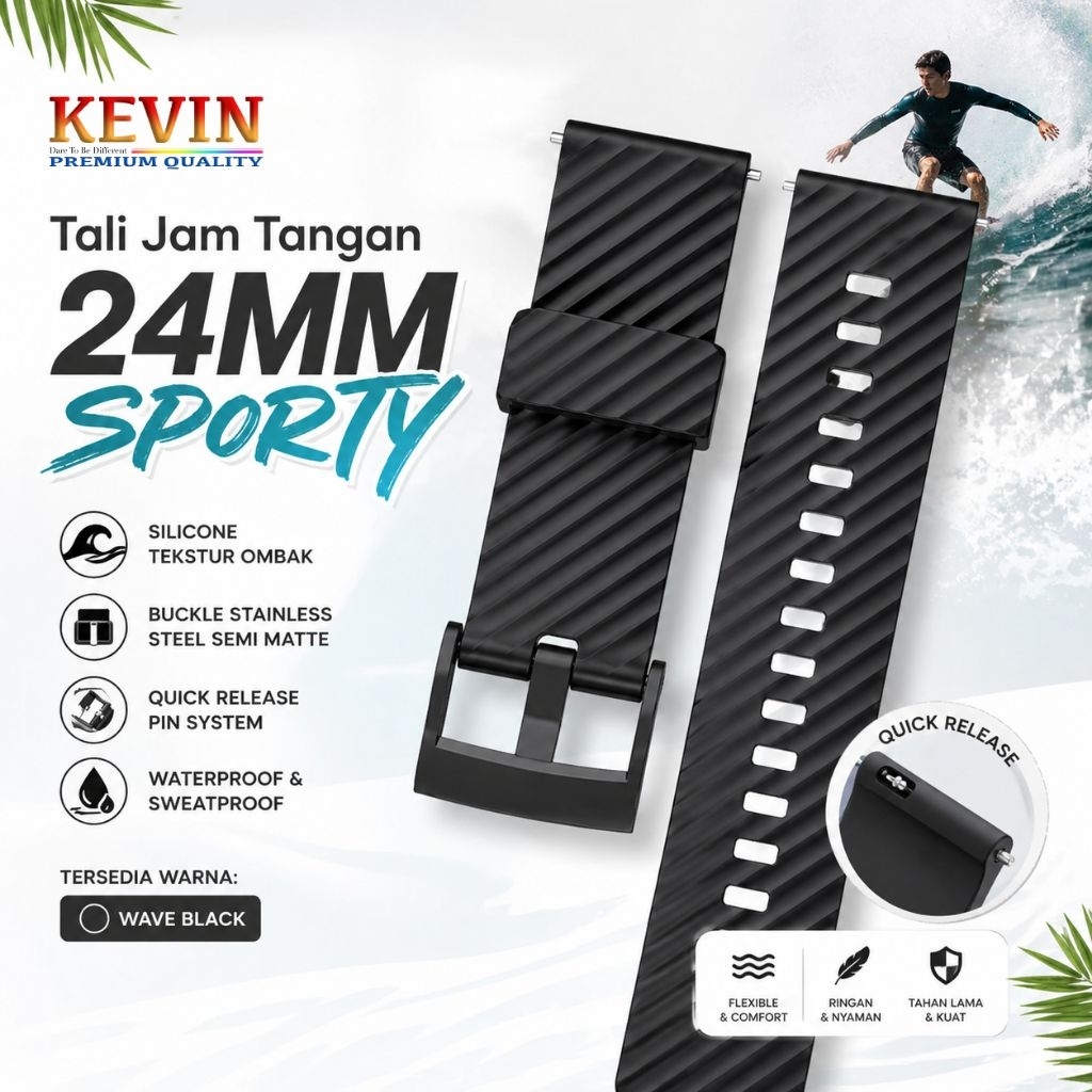 Strap Coros Apex 4 46mm Nomad - Tali Jam Tangan Rubber Silikon 24mm MS7
