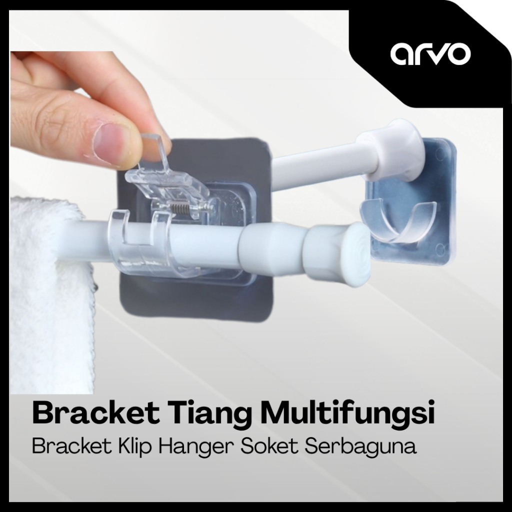 TIANG /  BRACKET GORDEN SERBAGUNA / Pipa / Shower fleksibel tirai tiang Multifungsi