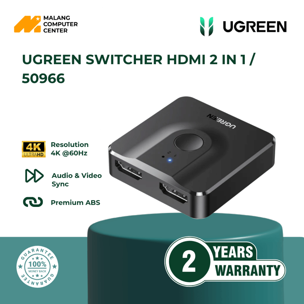 UGREEN SWITCHER HDMI 2 IN 1 / 50966