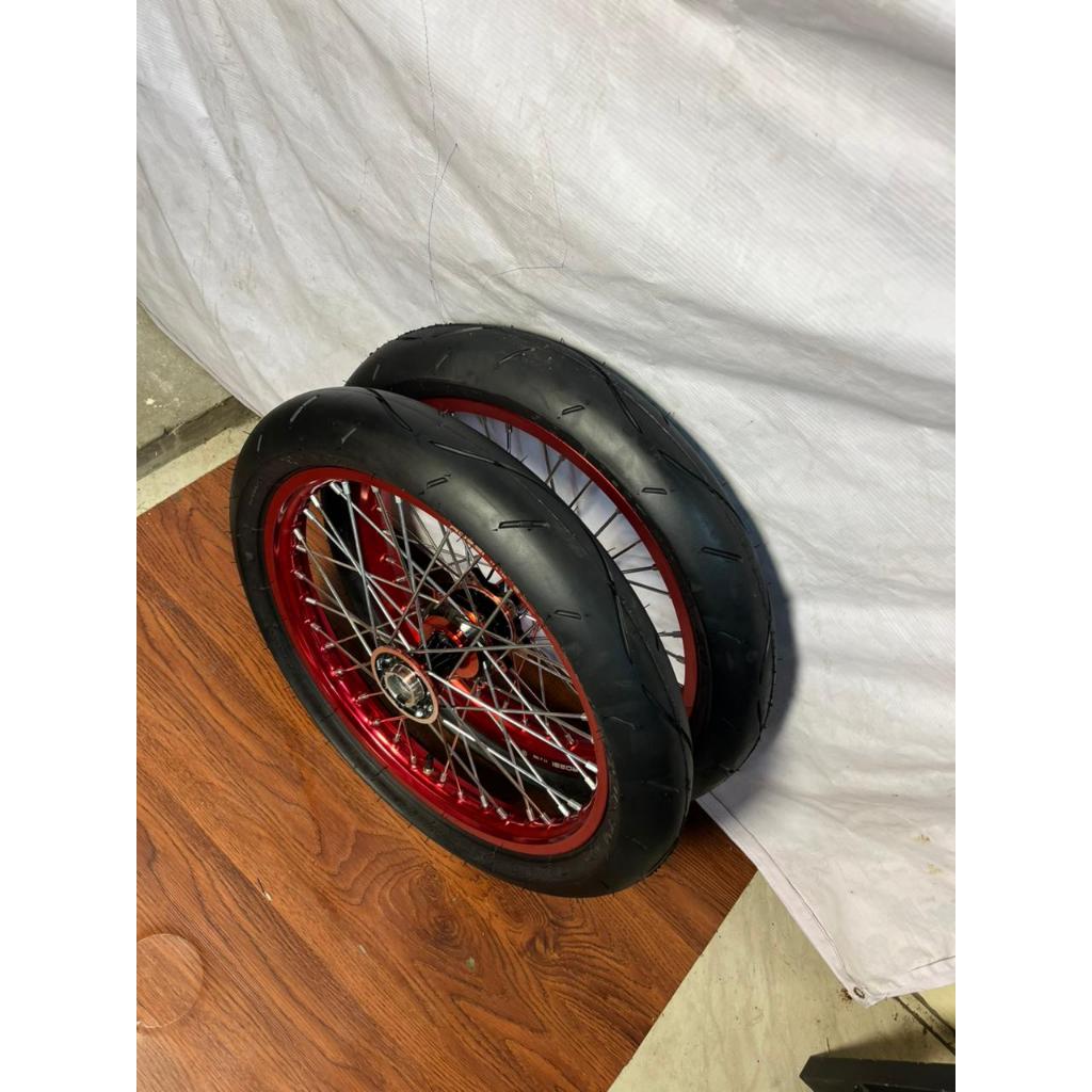 Roda surex/Semi Cacing Velg Rossi  KLX 140/160-17-Ban Primaax 01