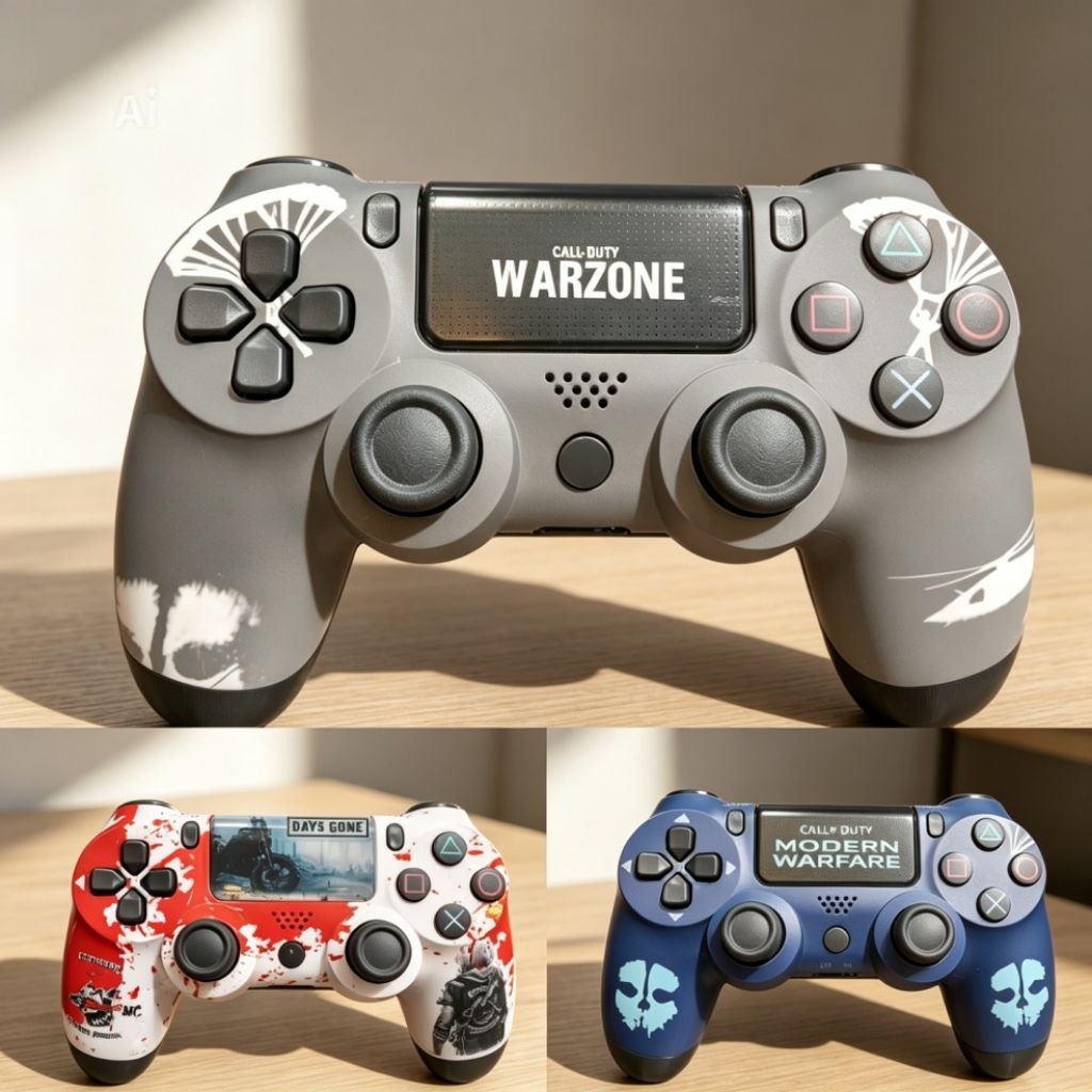 Stik PS4 Wirelless Controller Motif New /Joystick PS4 Limited Edition