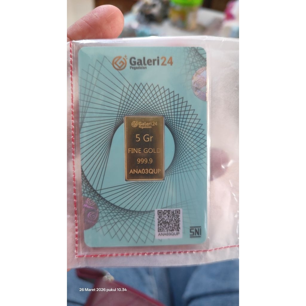 galeri 24 5 gram / 5gr, original scan QR resmi