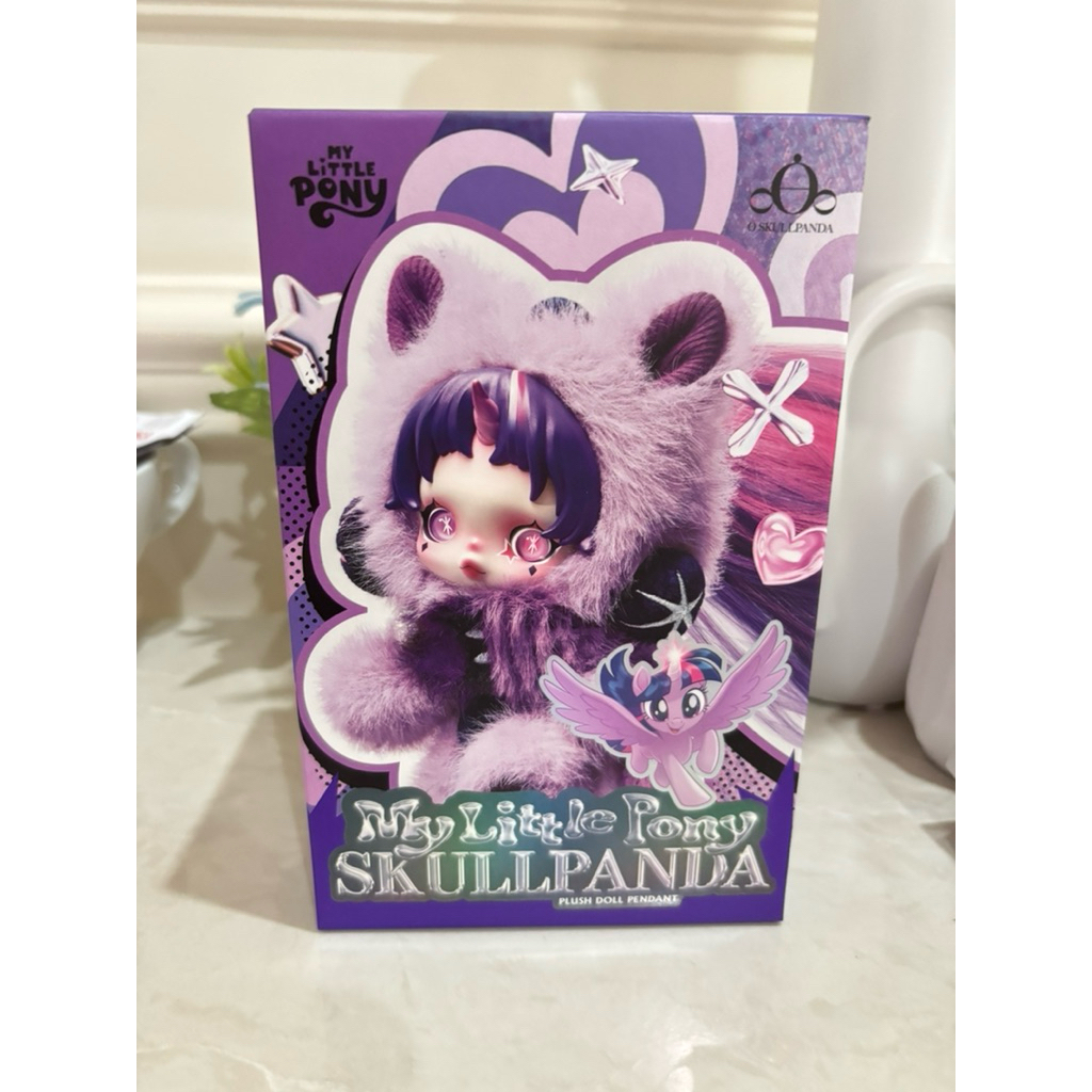 NEW (Rarity 399k & apple jadk 299k) POP MART SKULLPANDA × My Little Pony Series Plush Doll Pendant S
