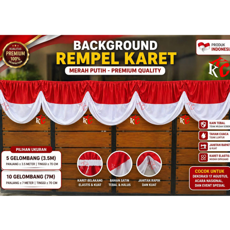 BENDERA BACKGROUND KARET MERAH PUTIH BACKGROUND CANTIK GEDUNG MERAH PUTIH KARET