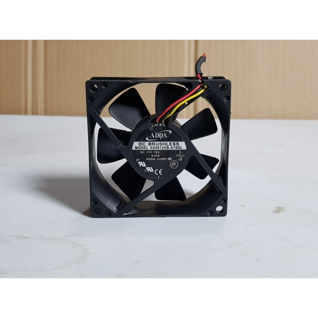 Fan kipas ADDA DC 12V-0,25A 8x8cm 3pin