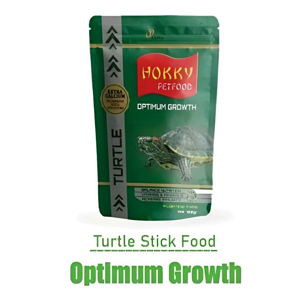 Pakan Kura Kura HOKKY TURTLE Optimum Growth 100gr Brazilian Turtle Food Makanan Kura Kura