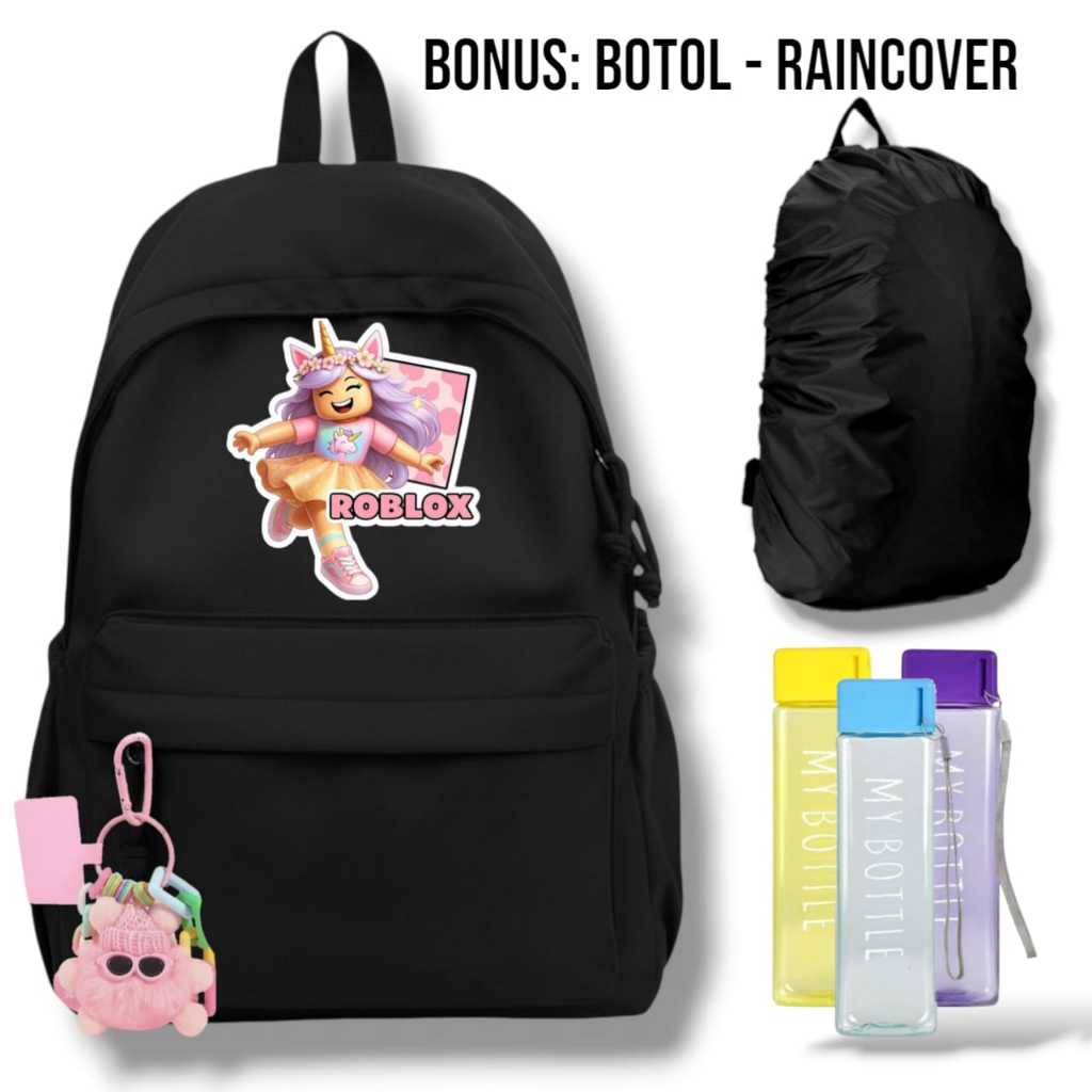 TAS RANSEL ANAK ROBLOX MODERN - TAS PUNGGUNG ANAK CEWEK SD SMP SMA - TAS SEKOLAH ANAK TERBARU