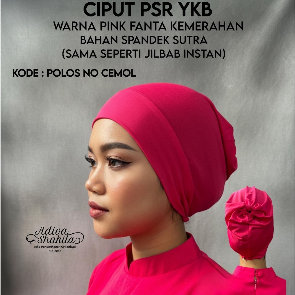ADIVA-- CIPUT PSR YKB PINK FANTA SPANDEK SUTRA POLOS CEMOL BAHAN SPANDEK SUTRA VARIASI POLOS NO CEMO