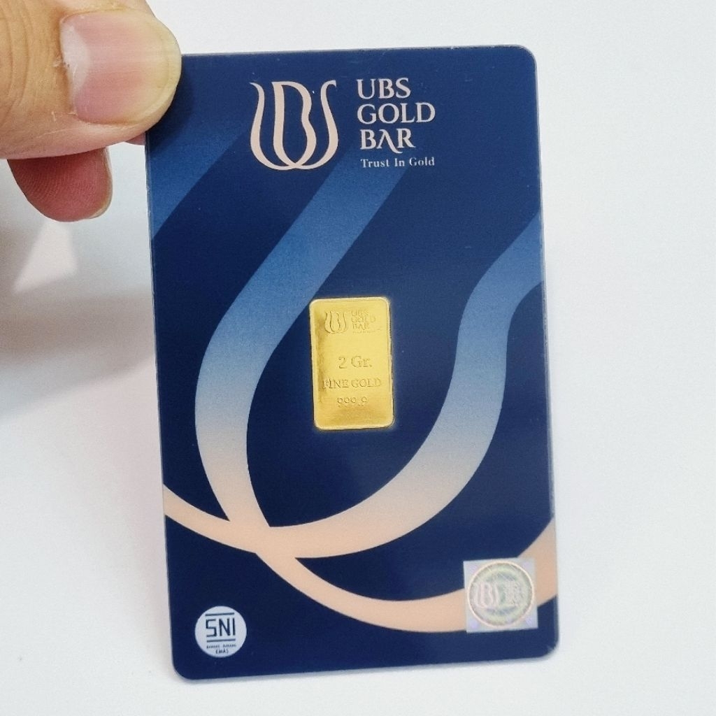 Logam Mulia UBS 2 Gram Emas Murni 99.99% Kemasan Baru Classic