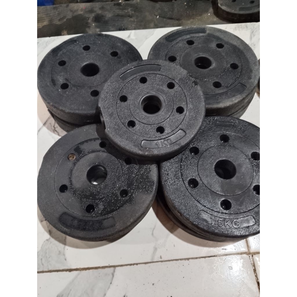 Part Dumbell Set / Dumbell Bar / Gagang Dumbell / Mur Pengunci Dumbell