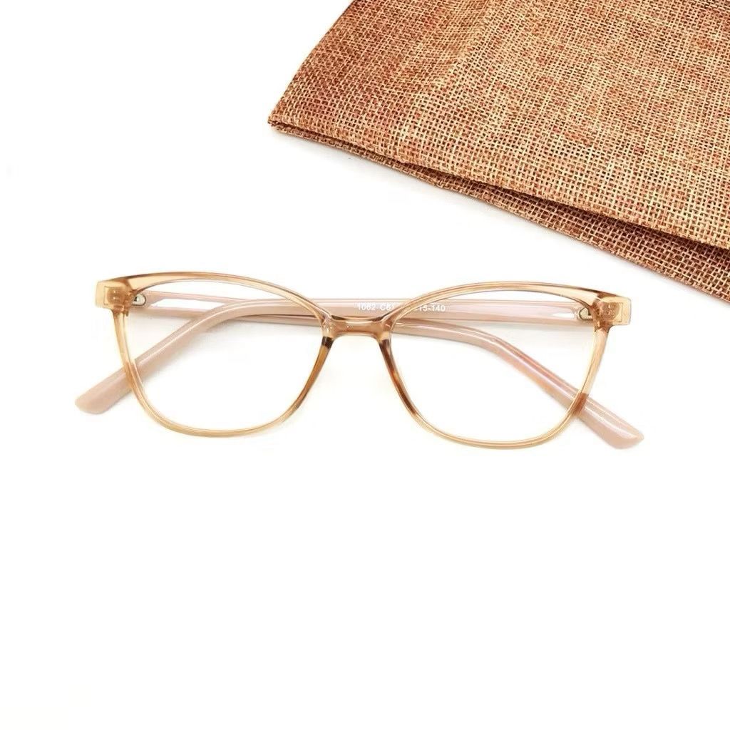 kacamata frame cat Eye muka kecil bisa minus photocromic bluecromic Kacamata Minus antiradiasi