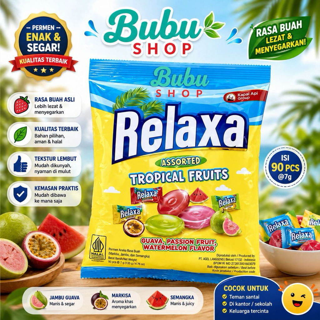 permen Relaxa tropical fruit