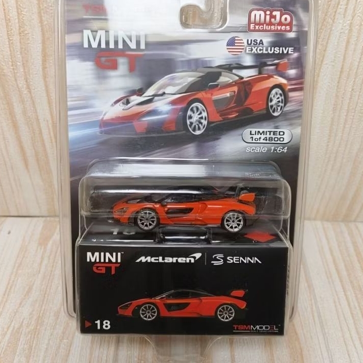 Mini GT McLaren Senna Orange No.18