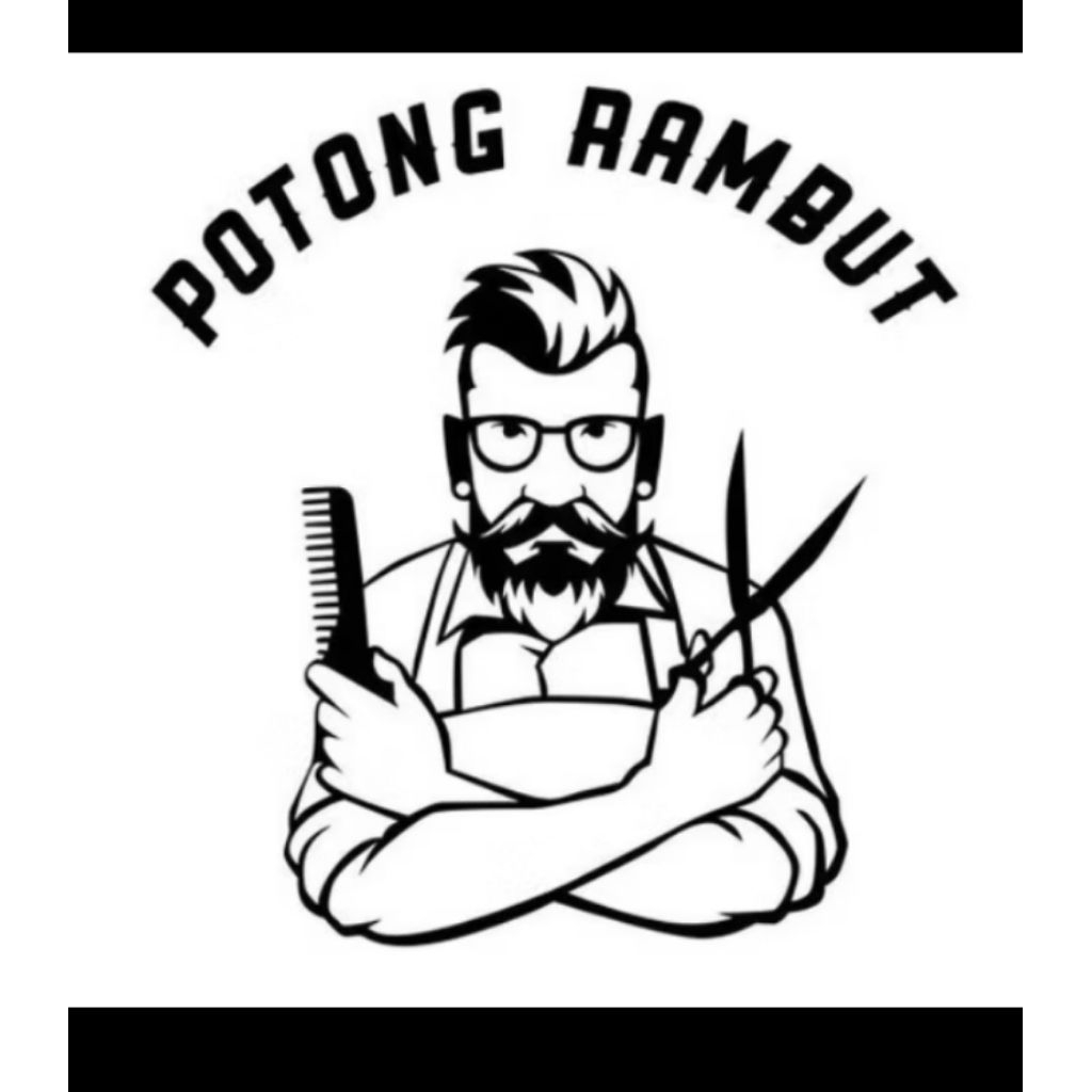 STIKER CUTTING POTONG RAMBUT