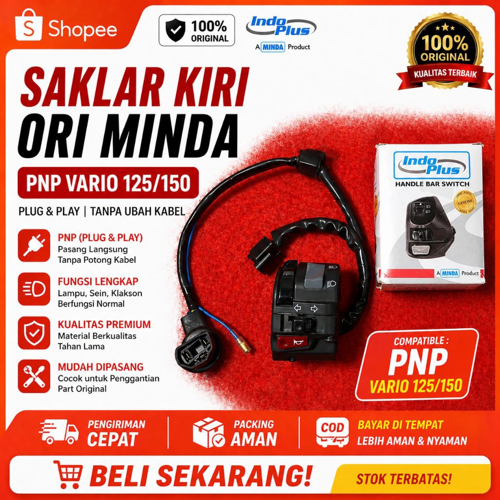 SAKLAR KIRI VIXION OLD PNP VARIO NEW 125 DAN 150 BILED