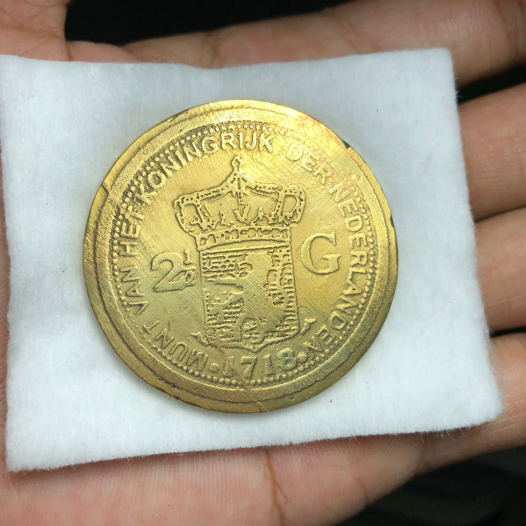 Koin Willem 2,5 G Tahun 1718