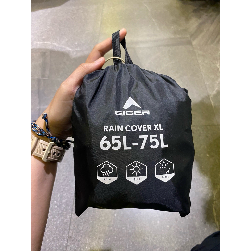 RAIN COVER CARRIER EIGER / COVERBAG EIGER 65-75L