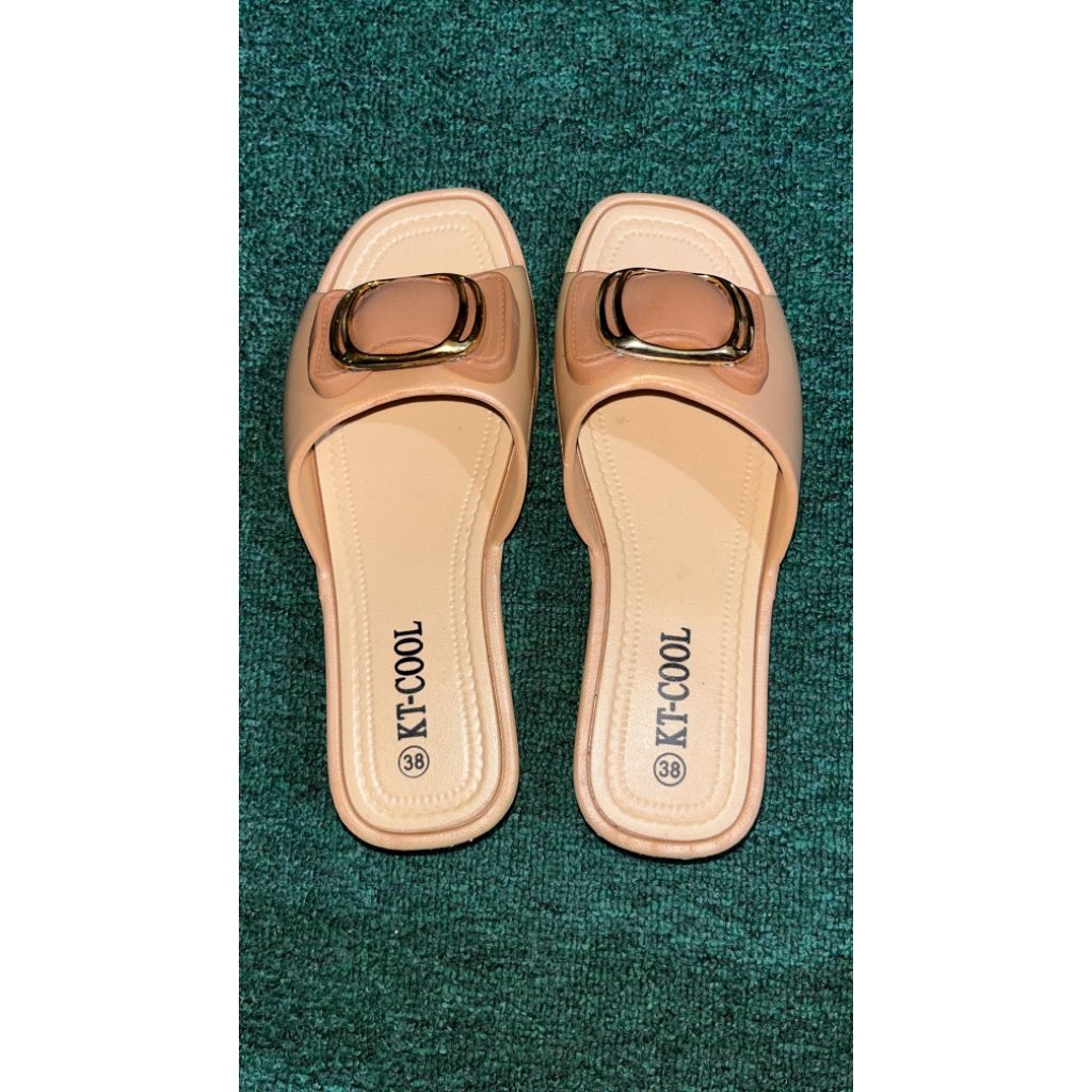 Sandal wanita karet hak 3cm