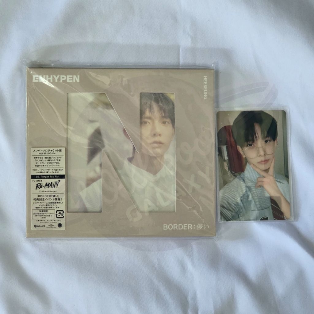 [READY STOCK] ENHYPEN Border Hakanai 1st Japanese Single HEESEUNG Version + HEE POTTER EVAN Photocar