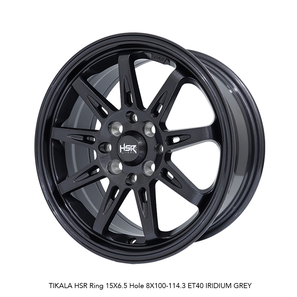 VELG MOBIL R15 HSR TIKALA 9004 HSR R15X6,5 H8X100-114,3 ET40 IRIDIUM GREY 4 PCS VELG
