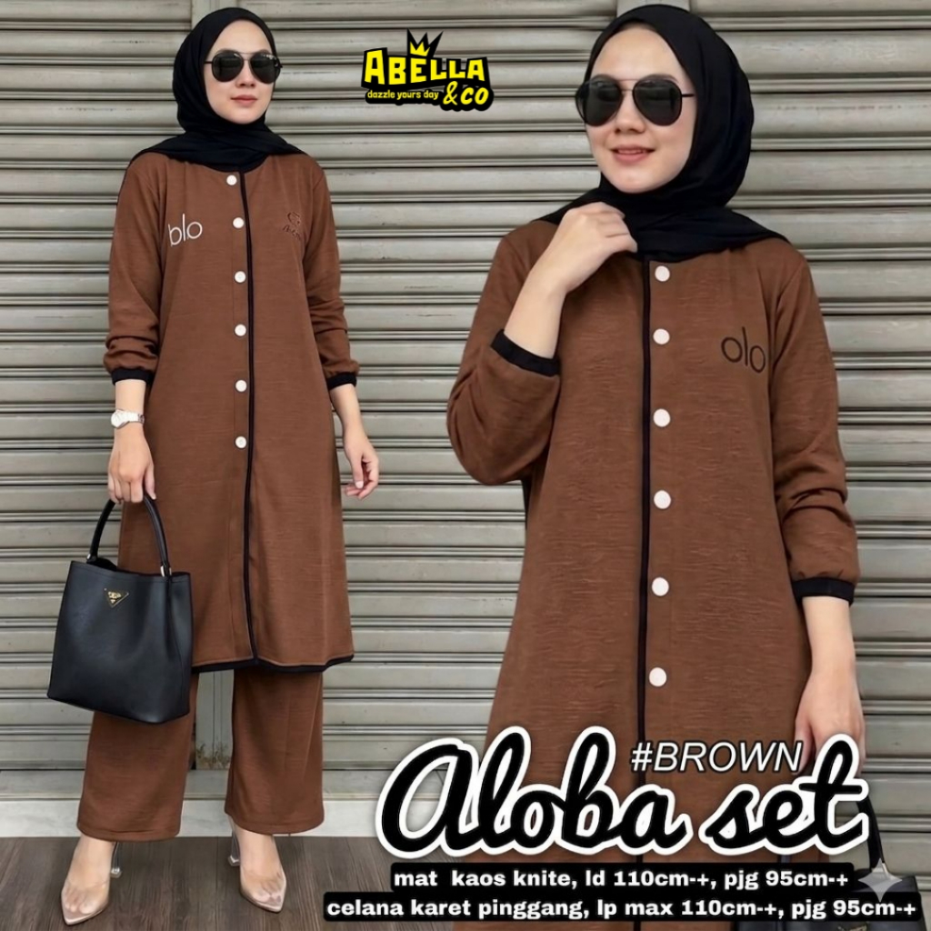 Pakaian Wanita HQ ALOBA SET From AbELLA FASHION STORE