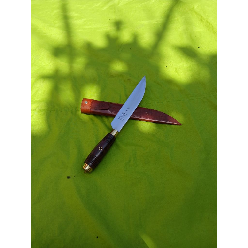 pisau garpu bilah 19 cm model ukir mata ayam