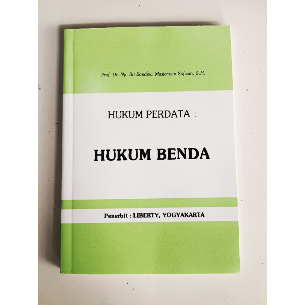 buku hukum perdata hukum benda prof dr Sri soedewi