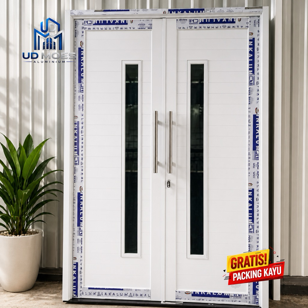 KUSEN + PINTU KUPU KUPU ALUMINIUM SPANREL UKURAN T200 x L120 [BISA CUSTOM UKURAN]