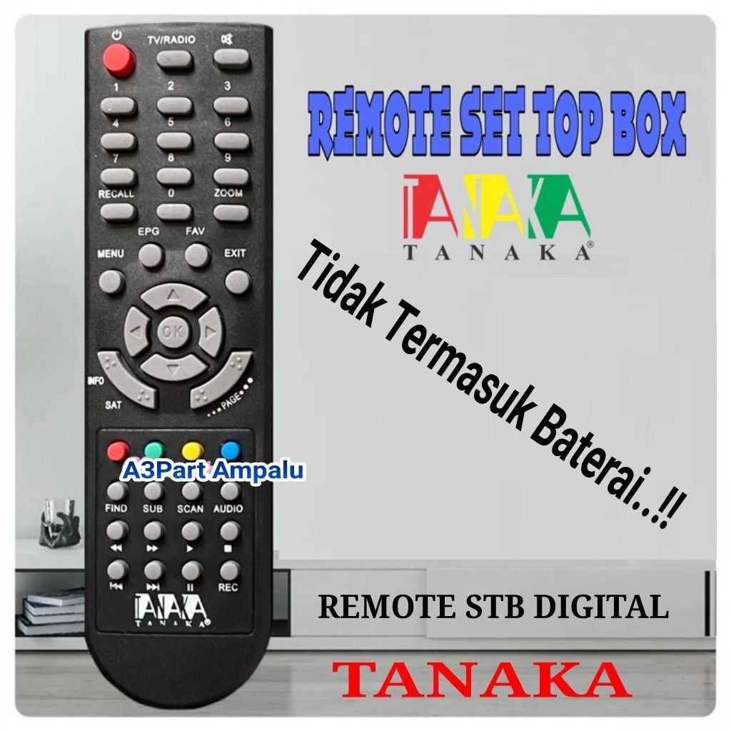 REMOTE STB DIGITAL TANAKA REMOT SET TOP BOX TANAKA HD