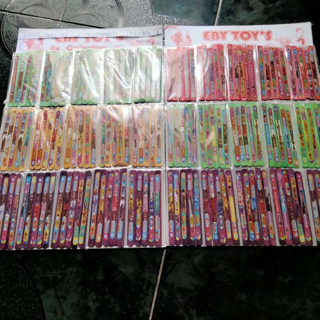 MURAH MAINAN STIK GAMBAR WARNA WARNI ISI 75 PCS MAINAN STIK GEPREK
