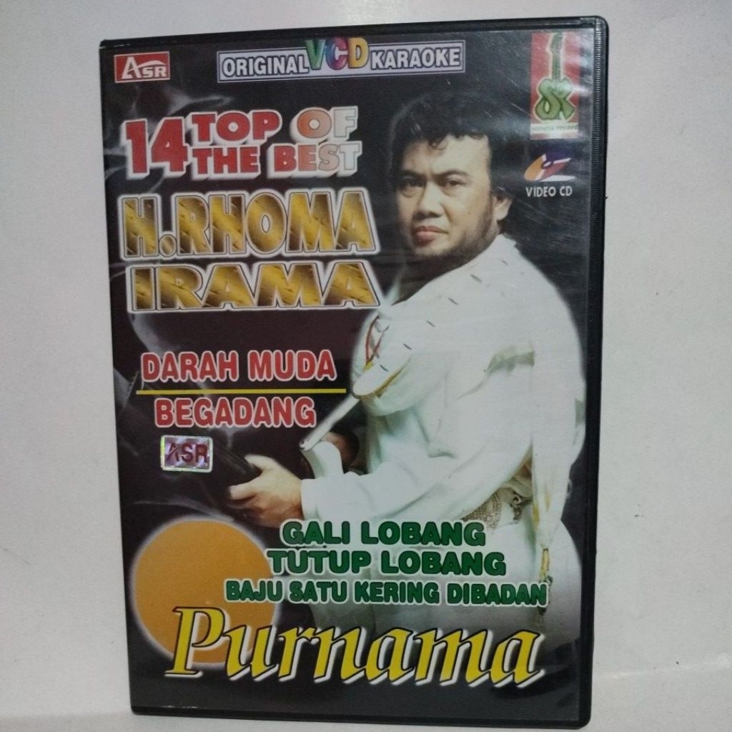 VCD KARAOKE 14 TOP OF THE BEST RHOMA IRAMA PURNAMA