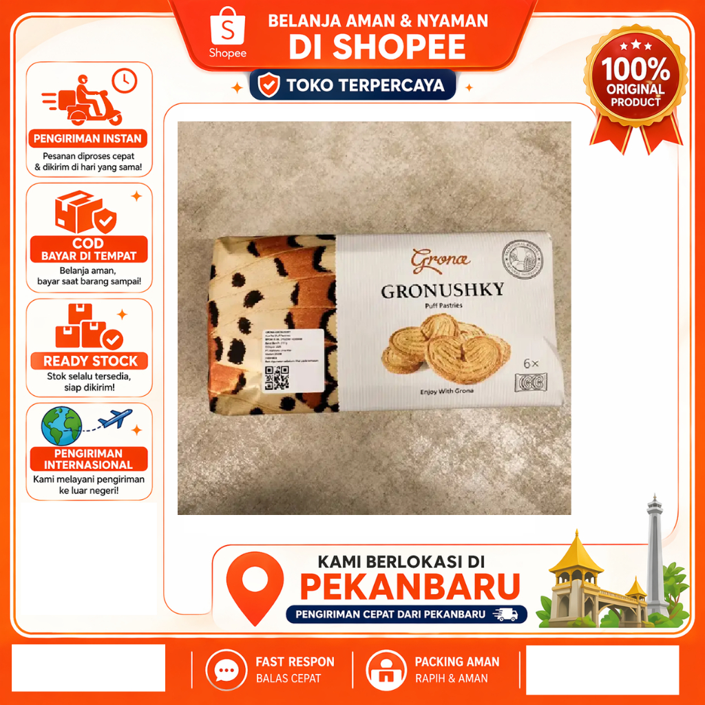 [SDW] pekanbaru/210 Gram Grona Gronushky Puff Pastries Biskuit