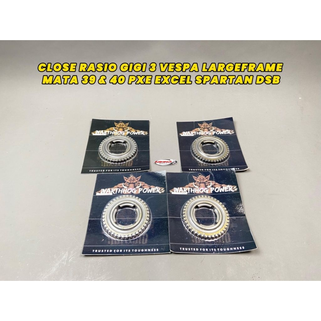 CLOSE RASIO GIGI 3 VESPA LARGEFRAME MATA 39 & 40 PXE EXCEL SPARTAN DSB. SESUAI KEBUTUHAN ANDA. 
TERS