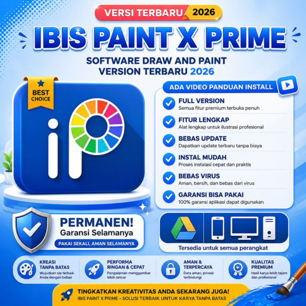 Aplikasi Desain Gambar Manga Anime Sketsa Ilustrasi Lukisan Full Version ibispaint Original Ibis Pai