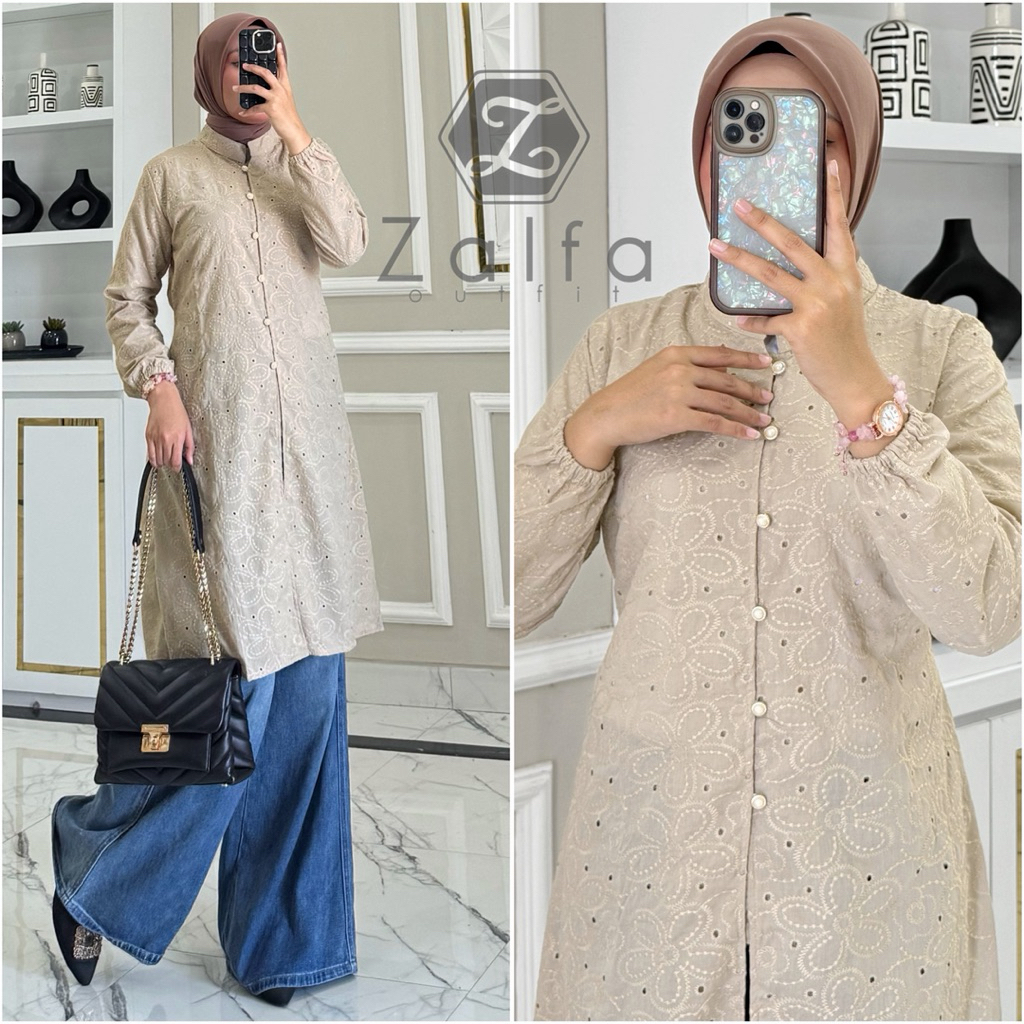 RANIA tunik lebaran  by ZALFA OUTFIT
